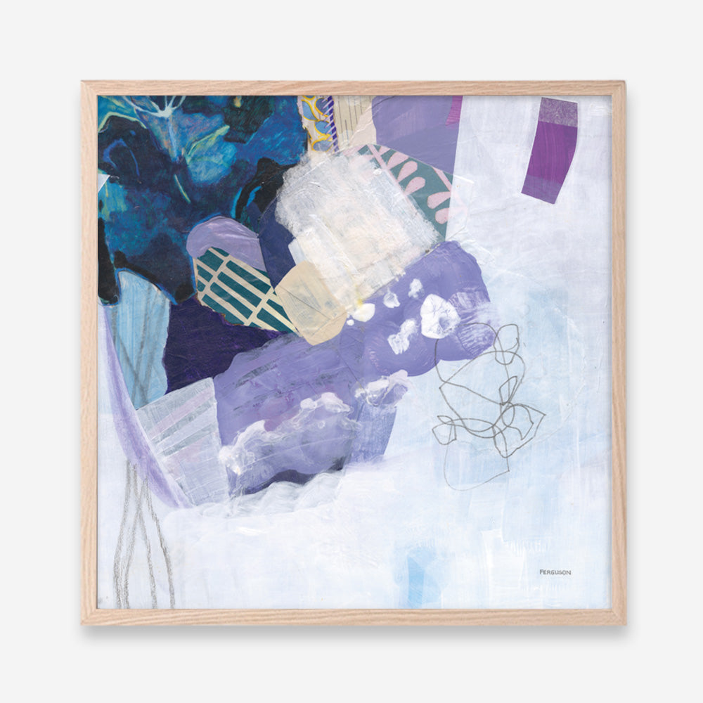 Shop Abstract Layers II Purple (Square) Art Print a painted abstract themed wall art print from The Print Emporium wall artwork collection - Buy Australian made fine art painting style poster and framed prints for the home and your interior decor room, TPE-WA-72103-AP