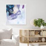 Shop Abstract Layers II Purple (Square) Art Print a painted abstract themed wall art print from The Print Emporium wall artwork collection - Buy Australian made fine art painting style poster and framed prints for the home and your interior decor room, TPE-WA-72103-AP