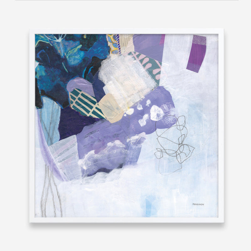 Shop Abstract Layers II Purple (Square) Art Print a painted abstract themed wall art print from The Print Emporium wall artwork collection - Buy Australian made fine art painting style poster and framed prints for the home and your interior decor room, TPE-WA-72103-AP
