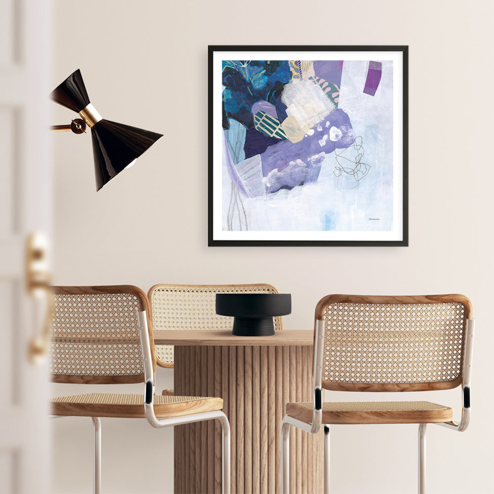 Shop Abstract Layers II Purple (Square) Art Print a painted abstract themed wall art print from The Print Emporium wall artwork collection - Buy Australian made fine art painting style poster and framed prints for the home and your interior decor room, TPE-WA-72103-AP