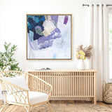 Shop Abstract Layers II Purple (Square) Canvas Print a painted abstract themed framed canvas wall art print from The Print Emporium artwork collection - Buy Australian made fine art painting style stretched canvas prints for the home and your interior decor space, TPE-WA-72103-CA-40X40-NF