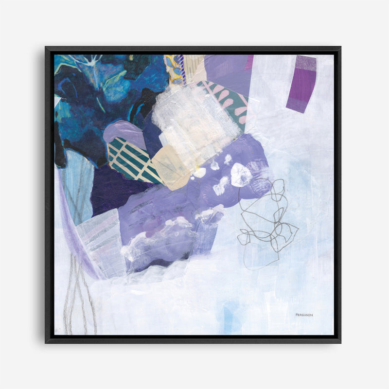 Shop Abstract Layers II Purple (Square) Canvas Print a painted abstract themed framed canvas wall art print from The Print Emporium artwork collection - Buy Australian made fine art painting style stretched canvas prints for the home and your interior decor space, TPE-WA-72103-CA-40X40-NF