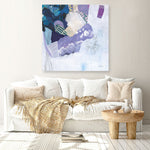 Shop Abstract Layers II Purple (Square) Canvas Print a painted abstract themed framed canvas wall art print from The Print Emporium artwork collection - Buy Australian made fine art painting style stretched canvas prints for the home and your interior decor space, TPE-WA-72103-CA-40X40-NF