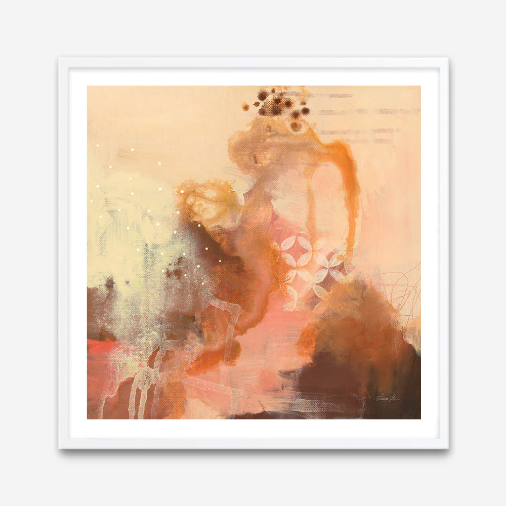 Shop Abstract Layers II Sunrise (Square) Art Print a painted abstract themed wall art print from The Print Emporium wall artwork collection - Buy Australian made fine art painting style poster and framed prints for the home and your interior decor room, TPE-WA-73161-AP