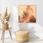 Shop Abstract Layers II Sunrise (Square) Art Print a painted abstract themed wall art print from The Print Emporium wall artwork collection - Buy Australian made fine art painting style poster and framed prints for the home and your interior decor room, TPE-WA-73161-AP