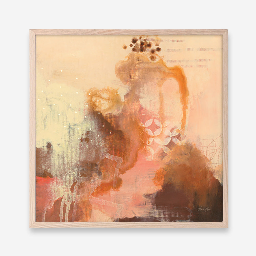 Shop Abstract Layers II Sunrise (Square) Art Print a painted abstract themed wall art print from The Print Emporium wall artwork collection - Buy Australian made fine art painting style poster and framed prints for the home and your interior decor room, TPE-WA-73161-AP