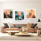 Shop Abstract Layers II Sunrise (Square) Art Print a painted abstract themed wall art print from The Print Emporium wall artwork collection - Buy Australian made fine art painting style poster and framed prints for the home and your interior decor room, TPE-WA-73161-AP