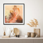 Shop Abstract Layers II Sunrise (Square) Art Print a painted abstract themed wall art print from The Print Emporium wall artwork collection - Buy Australian made fine art painting style poster and framed prints for the home and your interior decor room, TPE-WA-73161-AP