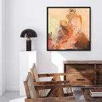 Shop Abstract Layers II Sunrise (Square) Canvas Print a painted abstract themed framed canvas wall art print from The Print Emporium artwork collection - Buy Australian made fine art painting style stretched canvas prints for the home and your interior decor space, TPE-WA-73161-CA-40X40-NF