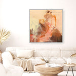 Shop Abstract Layers II Sunrise (Square) Canvas Print a painted abstract themed framed canvas wall art print from The Print Emporium artwork collection - Buy Australian made fine art painting style stretched canvas prints for the home and your interior decor space, TPE-WA-73161-CA-40X40-NF