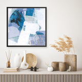 Shop Abstract Layers III Blue (Square) Art Print a painted abstract themed wall art print from The Print Emporium wall artwork collection - Buy Australian made fine art painting style poster and framed prints for the home and your interior decor room, TPE-WA-72694-AP