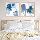 Shop Abstract Layers III Blue (Square) Art Print a painted abstract themed wall art print from The Print Emporium wall artwork collection - Buy Australian made fine art painting style poster and framed prints for the home and your interior decor room, TPE-WA-72694-AP