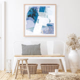 Shop Abstract Layers III Blue (Square) Art Print a painted abstract themed wall art print from The Print Emporium wall artwork collection - Buy Australian made fine art painting style poster and framed prints for the home and your interior decor room, TPE-WA-72694-AP