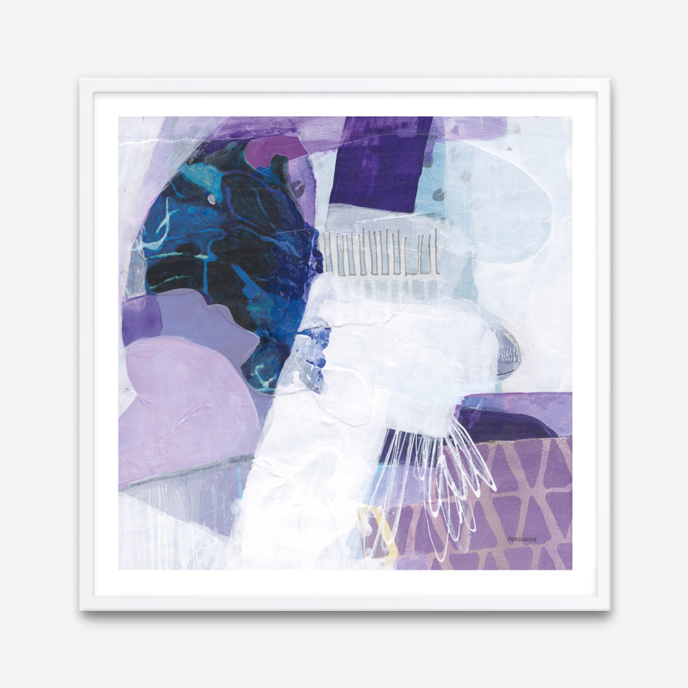 Shop Abstract Layers III Purple (Square) Art Print a painted abstract themed wall art print from The Print Emporium wall artwork collection - Buy Australian made fine art painting style poster and framed prints for the home and your interior decor room, TPE-WA-72104-AP