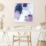 Shop Abstract Layers III Purple (Square) Art Print a painted abstract themed wall art print from The Print Emporium wall artwork collection - Buy Australian made fine art painting style poster and framed prints for the home and your interior decor room, TPE-WA-72104-AP