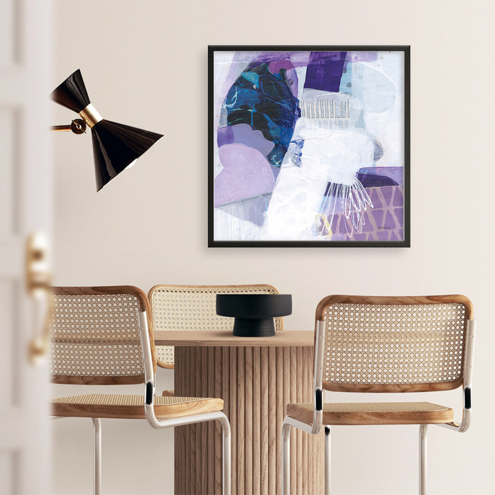 Shop Abstract Layers III Purple (Square) Art Print a painted abstract themed wall art print from The Print Emporium wall artwork collection - Buy Australian made fine art painting style poster and framed prints for the home and your interior decor room, TPE-WA-72104-AP