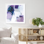 Shop Abstract Layers III Purple (Square) Art Print a painted abstract themed wall art print from The Print Emporium wall artwork collection - Buy Australian made fine art painting style poster and framed prints for the home and your interior decor room, TPE-WA-72104-AP