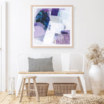 Shop Abstract Layers III Purple (Square) Art Print a painted abstract themed wall art print from The Print Emporium wall artwork collection - Buy Australian made fine art painting style poster and framed prints for the home and your interior decor room, TPE-WA-72104-AP