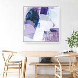 Shop Abstract Layers III Purple (Square) Canvas Print a painted abstract themed framed canvas wall art print from The Print Emporium artwork collection - Buy Australian made fine art painting style stretched canvas prints for the home and your interior decor space, TPE-WA-72104-CA-40X40-NF