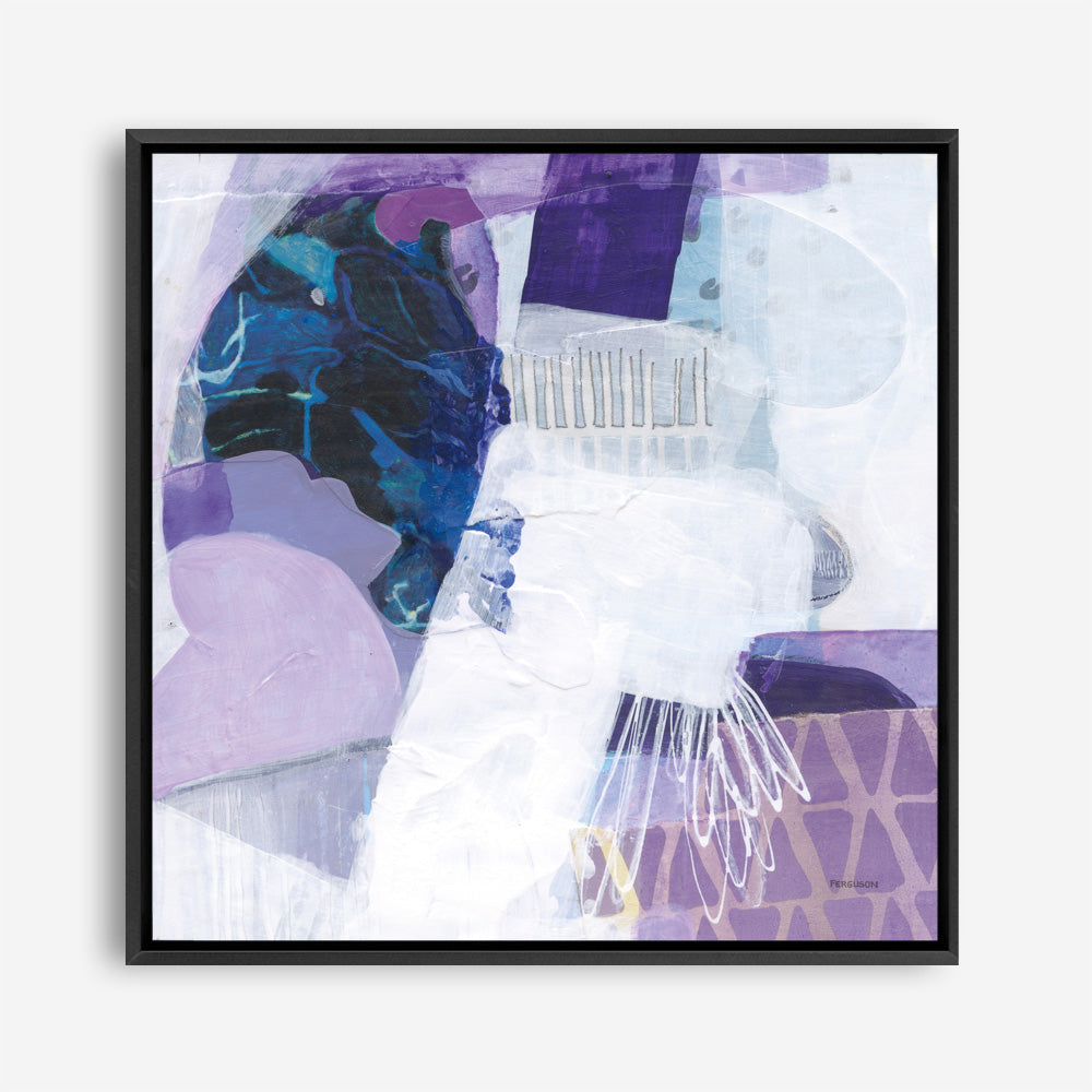 Shop Abstract Layers III Purple (Square) Canvas Print a painted abstract themed framed canvas wall art print from The Print Emporium artwork collection - Buy Australian made fine art painting style stretched canvas prints for the home and your interior decor space, TPE-WA-72104-CA-40X40-NF