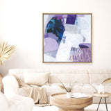 Shop Abstract Layers III Purple (Square) Canvas Print a painted abstract themed framed canvas wall art print from The Print Emporium artwork collection - Buy Australian made fine art painting style stretched canvas prints for the home and your interior decor space, TPE-WA-72104-CA-40X40-NF