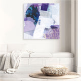 Shop Abstract Layers III Purple (Square) Canvas Print a painted abstract themed framed canvas wall art print from The Print Emporium artwork collection - Buy Australian made fine art painting style stretched canvas prints for the home and your interior decor space, TPE-WA-72104-CA-40X40-NF