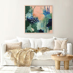 Shop Abstract Layers III Sunrise (Square) Art Print a painted abstract themed wall art print from The Print Emporium wall artwork collection - Buy Australian made fine art painting style poster and framed prints for the home and your interior decor room, TPE-WA-73162-AP