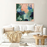 Shop Abstract Layers III Sunrise (Square) Art Print a painted abstract themed wall art print from The Print Emporium wall artwork collection - Buy Australian made fine art painting style poster and framed prints for the home and your interior decor room, TPE-WA-73162-AP