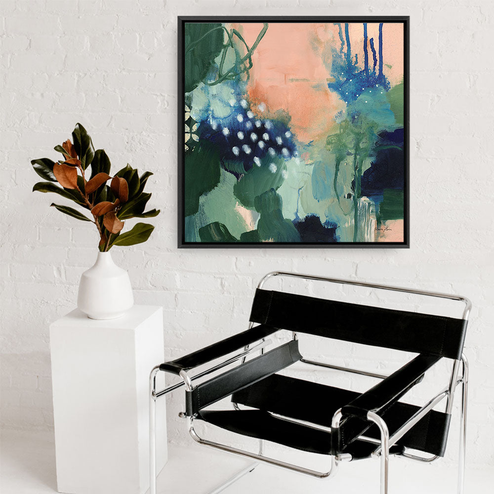 Shop Abstract Layers III Sunrise (Square) Canvas Print a painted abstract themed framed canvas wall art print from The Print Emporium artwork collection - Buy Australian made fine art painting style stretched canvas prints for the home and your interior decor space, TPE-WA-73162-CA-40X40-NF