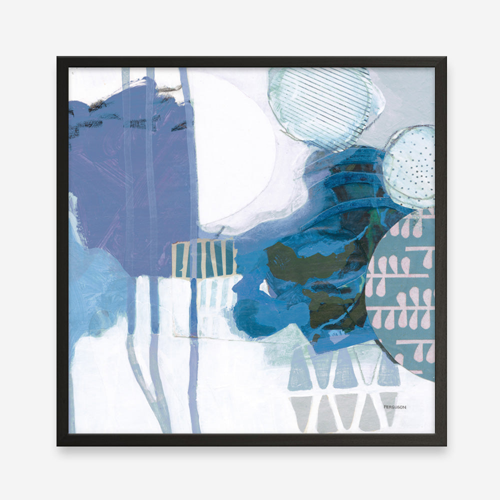 Shop Abstract Layers IV Blue (Square) Art Print a painted abstract themed wall art print from The Print Emporium wall artwork collection - Buy Australian made fine art painting style poster and framed prints for the home and your interior decor room, TPE-WA-72695-AP
