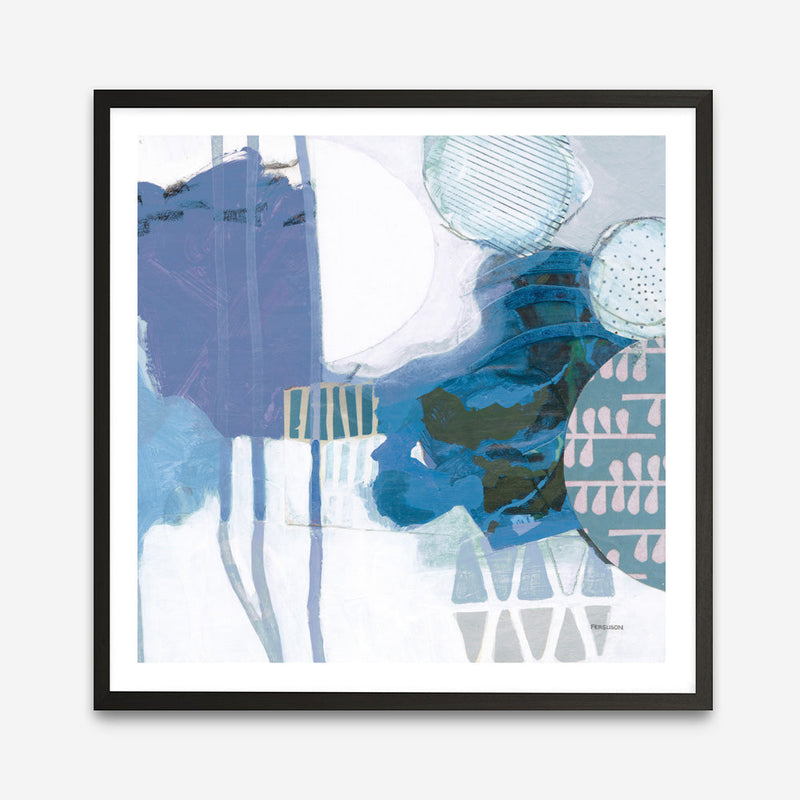 Shop Abstract Layers IV Blue (Square) Art Print a painted abstract themed wall art print from The Print Emporium wall artwork collection - Buy Australian made fine art painting style poster and framed prints for the home and your interior decor room, TPE-WA-72695-AP