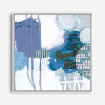 Shop Abstract Layers IV Blue (Square) Canvas Print a painted abstract themed framed canvas wall art print from The Print Emporium artwork collection - Buy Australian made fine art painting style stretched canvas prints for the home and your interior decor space, TPE-WA-72695-CA-40X40-NF