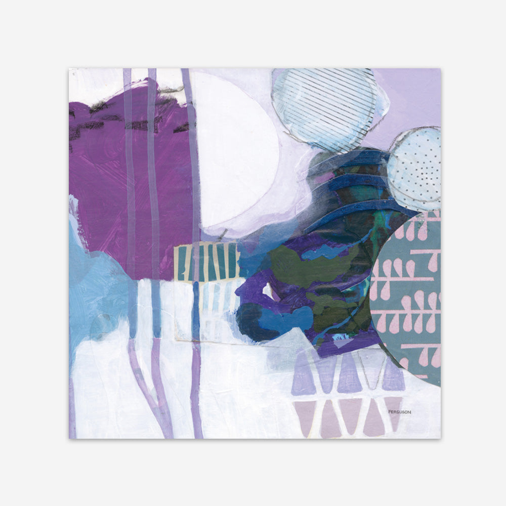 Shop Abstract Layers IV Purple (Square) Art Print a painted abstract themed wall art print from The Print Emporium wall artwork collection - Buy Australian made fine art painting style poster and framed prints for the home and your interior decor room, TPE-WA-72105-AP