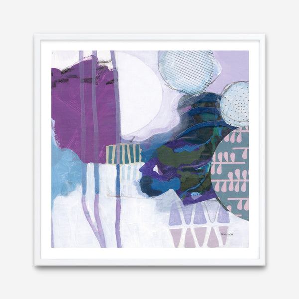 Shop Abstract Layers IV Purple (Square) Art Print a painted abstract themed wall art print from The Print Emporium wall artwork collection - Buy Australian made fine art painting style poster and framed prints for the home and your interior decor room, TPE-WA-72105-AP