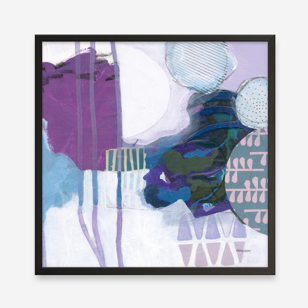 Shop Abstract Layers IV Purple (Square) Art Print a painted abstract themed wall art print from The Print Emporium wall artwork collection - Buy Australian made fine art painting style poster and framed prints for the home and your interior decor room, TPE-WA-72105-AP