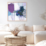 Shop Abstract Layers IV Purple (Square) Art Print a painted abstract themed wall art print from The Print Emporium wall artwork collection - Buy Australian made fine art painting style poster and framed prints for the home and your interior decor room, TPE-WA-72105-AP