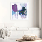 Shop Abstract Layers IV Purple (Square) Art Print a painted abstract themed wall art print from The Print Emporium wall artwork collection - Buy Australian made fine art painting style poster and framed prints for the home and your interior decor room, TPE-WA-72105-AP