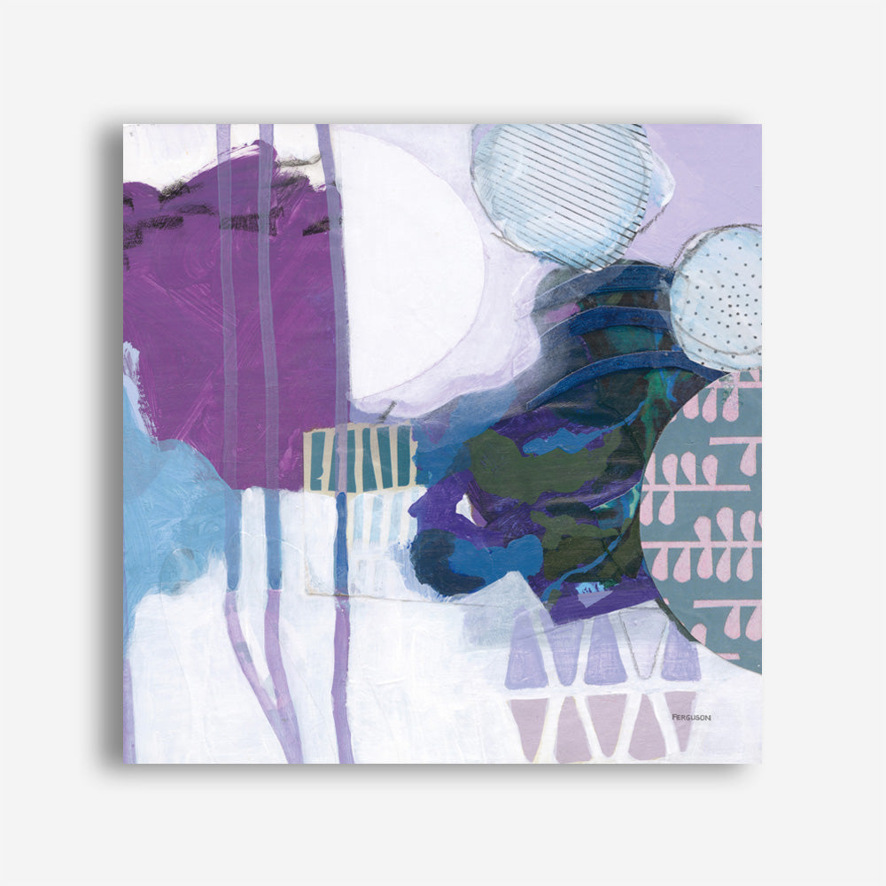 Shop Abstract Layers IV Purple (Square) Canvas Print a painted abstract themed framed canvas wall art print from The Print Emporium artwork collection - Buy Australian made fine art painting style stretched canvas prints for the home and your interior decor space, TPE-WA-72105-CA-40X40-NF