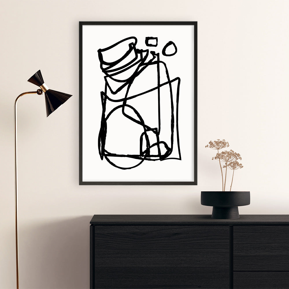 Shop Abstract Line Art Print a painted abstract themed wall art print from The Print Emporium wall artwork collection - Buy Australian made fine art painting style poster and framed prints for the home and your interior decor room, TPE-DH-001-AP
