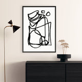 Shop Abstract Line Art Print a painted abstract themed wall art print from The Print Emporium wall artwork collection - Buy Australian made fine art painting style poster and framed prints for the home and your interior decor room, TPE-DH-001-AP