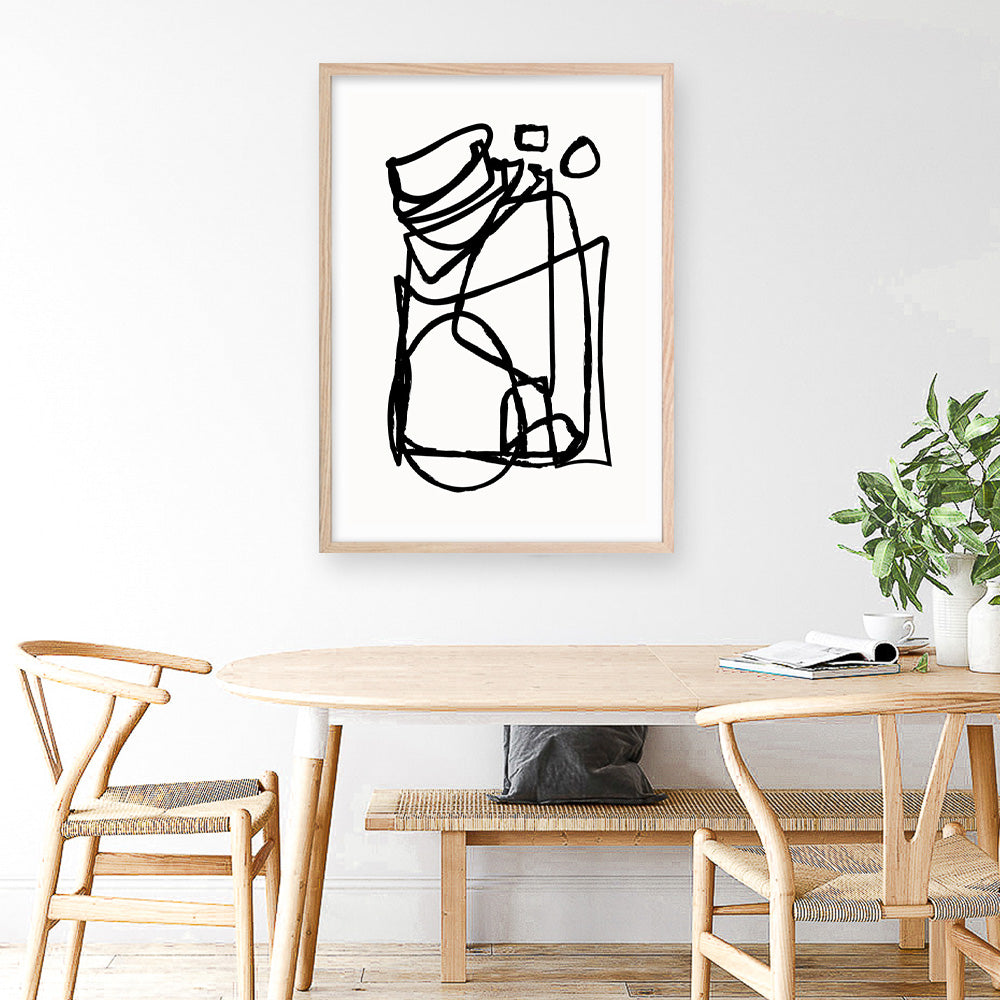 Shop Abstract Line Art Print a painted abstract themed wall art print from The Print Emporium wall artwork collection - Buy Australian made fine art painting style poster and framed prints for the home and your interior decor room, TPE-DH-001-AP