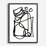 Shop Abstract Line Canvas Print a painted abstract themed framed canvas wall art print from The Print Emporium artwork collection - Buy Australian made fine art painting style stretched canvas prints for the home and your interior decor space, TPE-DH-001-CA-35X46-NF