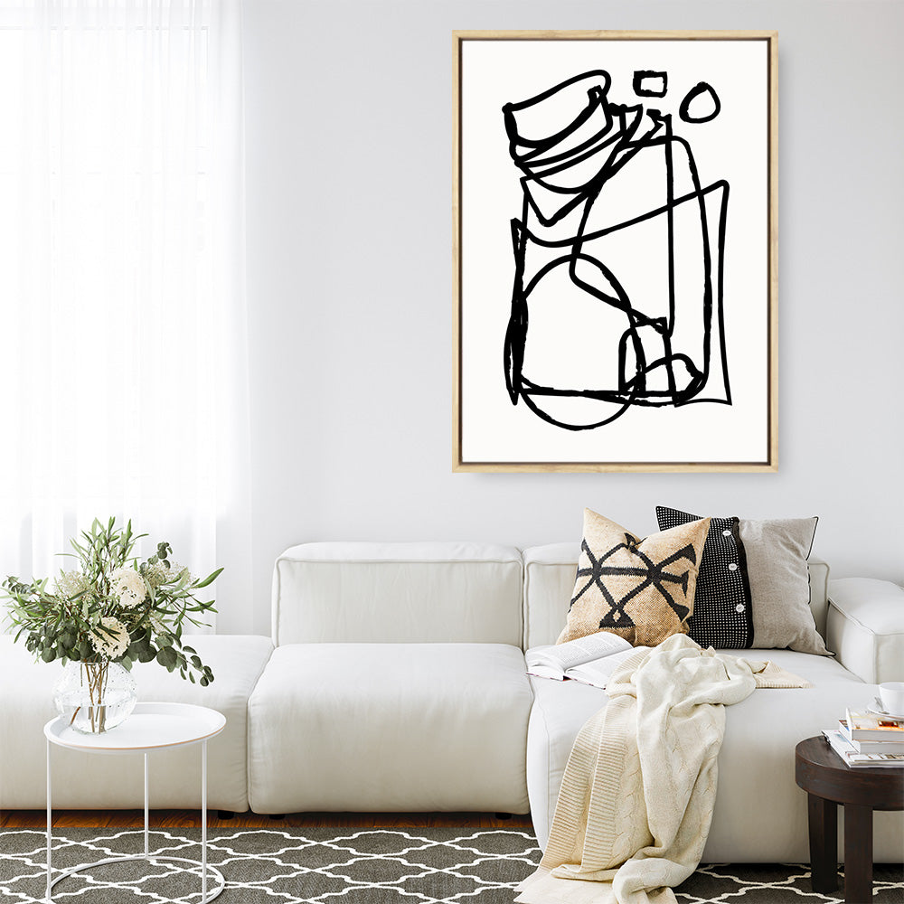 Shop Abstract Line Canvas Print a painted abstract themed framed canvas wall art print from The Print Emporium artwork collection - Buy Australian made fine art painting style stretched canvas prints for the home and your interior decor space, TPE-DH-001-CA-35X46-NF