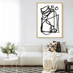 Shop Abstract Line Canvas Print a painted abstract themed framed canvas wall art print from The Print Emporium artwork collection - Buy Australian made fine art painting style stretched canvas prints for the home and your interior decor space, TPE-DH-001-CA-35X46-NF