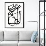 Shop Abstract Line Canvas Print a painted abstract themed framed canvas wall art print from The Print Emporium artwork collection - Buy Australian made fine art painting style stretched canvas prints for the home and your interior decor space, TPE-DH-001-CA-35X46-NF