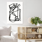 Shop Abstract Line Canvas Print a painted abstract themed framed canvas wall art print from The Print Emporium artwork collection - Buy Australian made fine art painting style stretched canvas prints for the home and your interior decor space, TPE-DH-001-CA-35X46-NF