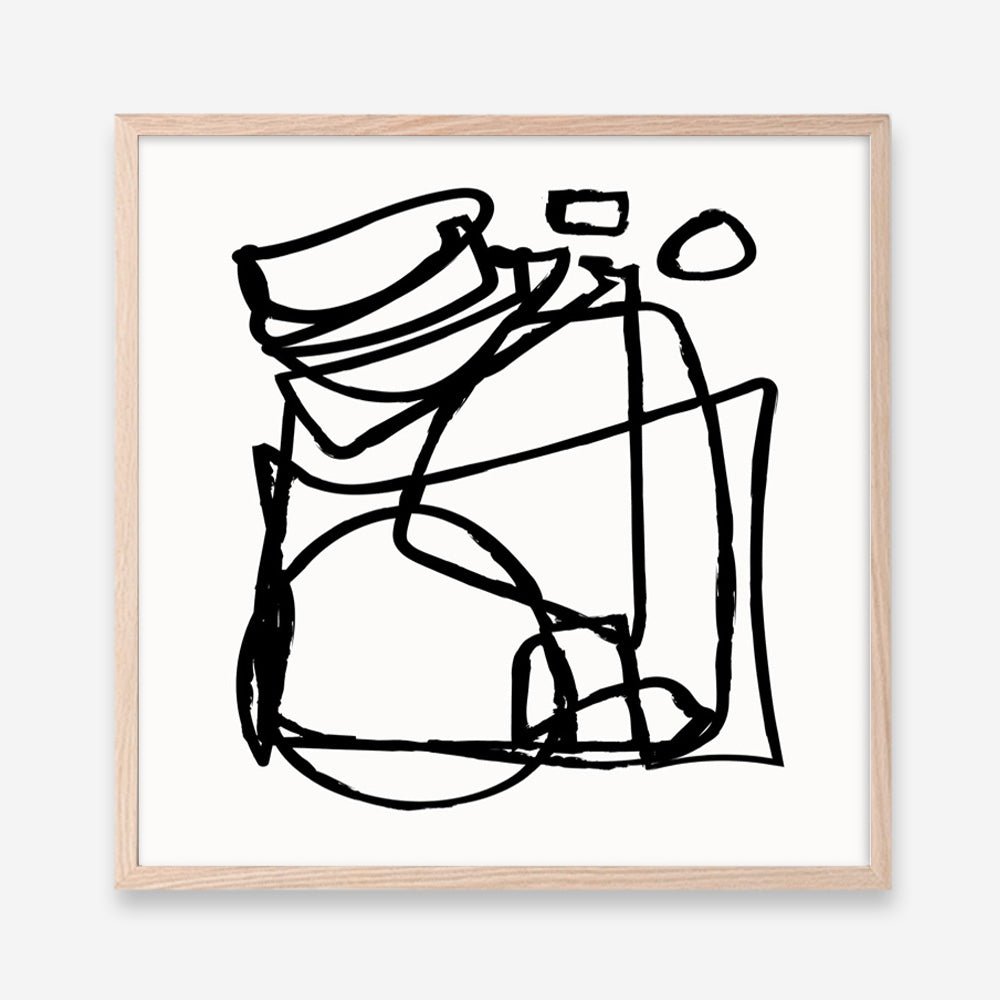 Shop Abstract Line (Square) Art Print a painted abstract themed wall art print from The Print Emporium wall artwork collection - Buy Australian made fine art painting style poster and framed prints for the home and your interior decor room, TPE-DH-231-AP