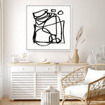 Shop Abstract Line (Square) Canvas Print a painted abstract themed framed canvas wall art print from The Print Emporium artwork collection - Buy Australian made fine art painting style stretched canvas prints for the home and your interior decor space, TPE-DH-231-CA-40X40-NF