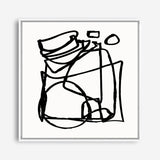 Shop Abstract Line (Square) Canvas Print a painted abstract themed framed canvas wall art print from The Print Emporium artwork collection - Buy Australian made fine art painting style stretched canvas prints for the home and your interior decor space, TPE-DH-231-CA-40X40-NF