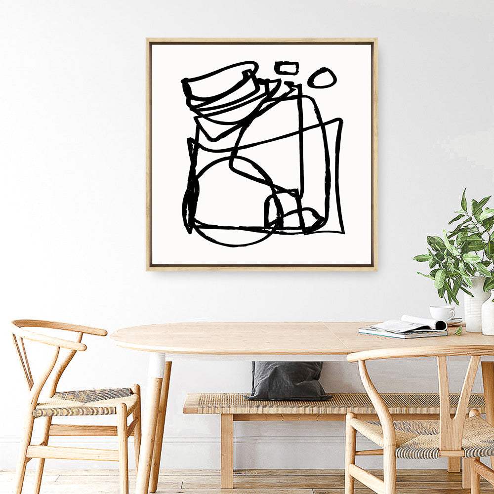 Shop Abstract Line (Square) Canvas Print a painted abstract themed framed canvas wall art print from The Print Emporium artwork collection - Buy Australian made fine art painting style stretched canvas prints for the home and your interior decor space, TPE-DH-231-CA-40X40-NF